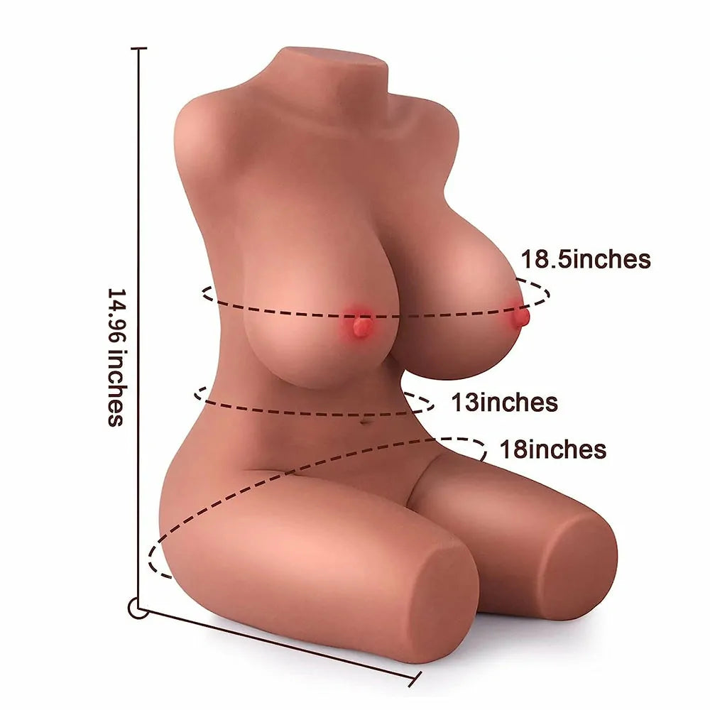 Alina: 6.9 lb Tan Mini Sex Torso with Breasts, Pussy & Ass