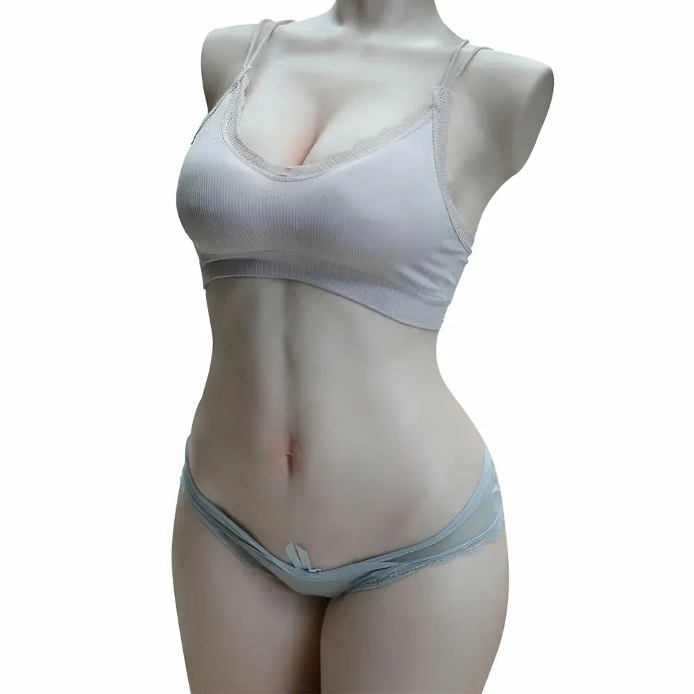 Blanche: 50 lb Full Silicone Life-Size Sex Torso with Dual Tunnels