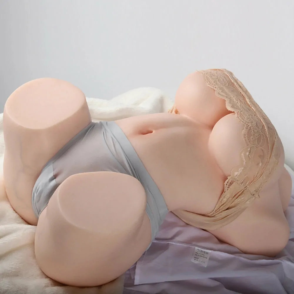 Lucinda: 30 lb Full Silicone Sex Torso with Gel Breasts & Dual Tunnels